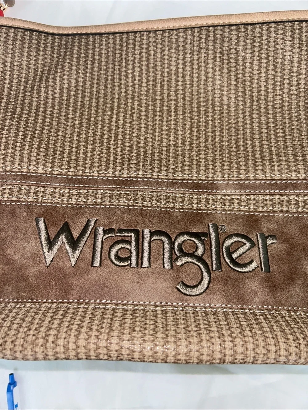 Wrangler by Montana West Leather Weave Hobo w/Convertible Crossbody Guitar Strap - Picture 8 of 11